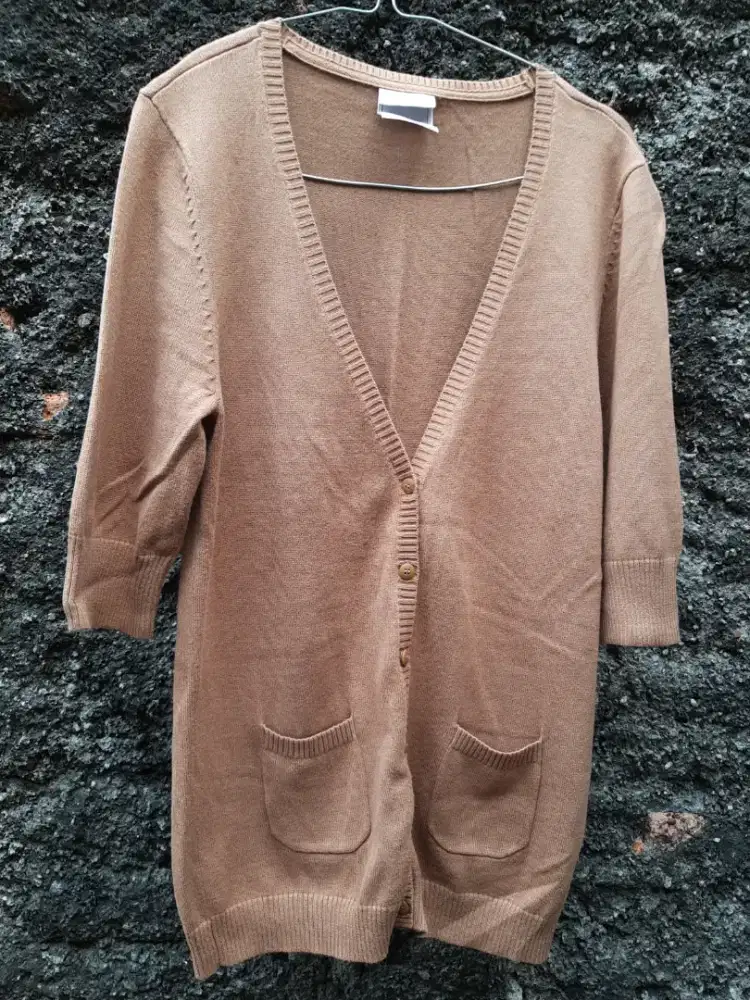 Cardigan coklat 7/8