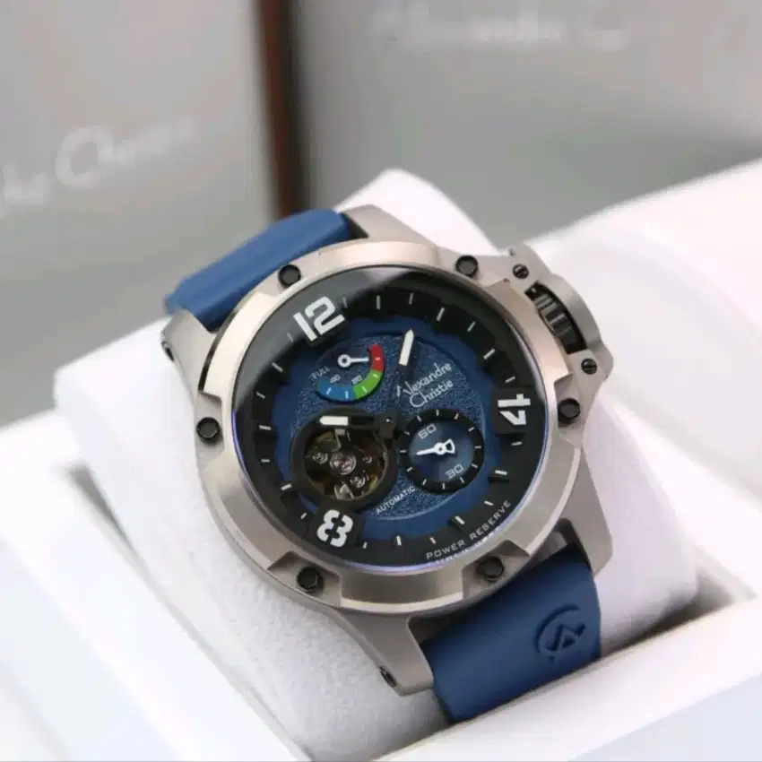 Ready! Jam tangan Alexandre Christie Pria AC 6295 Automatic Titanium