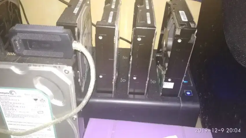 Hdd pc 3.5inch external docking 4slot orico fullset.