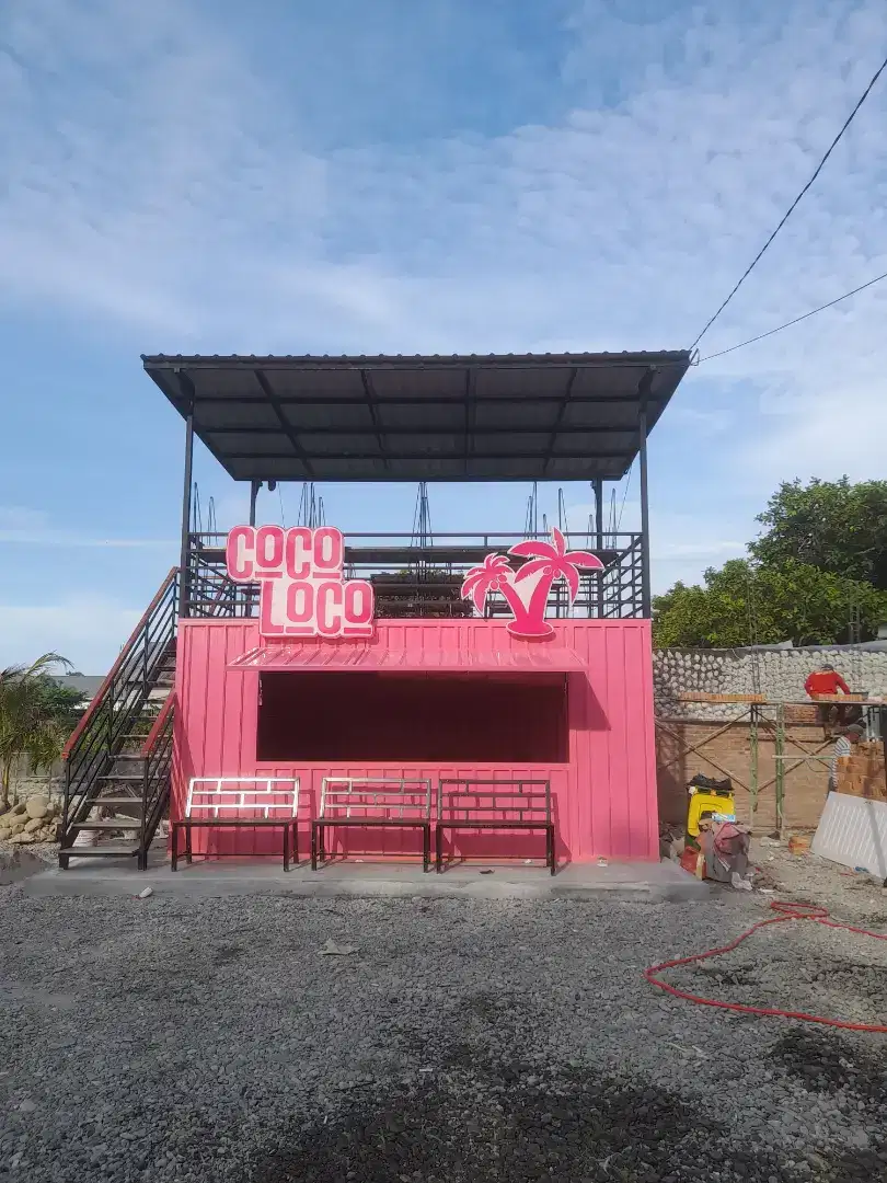 Stand booth kontainer