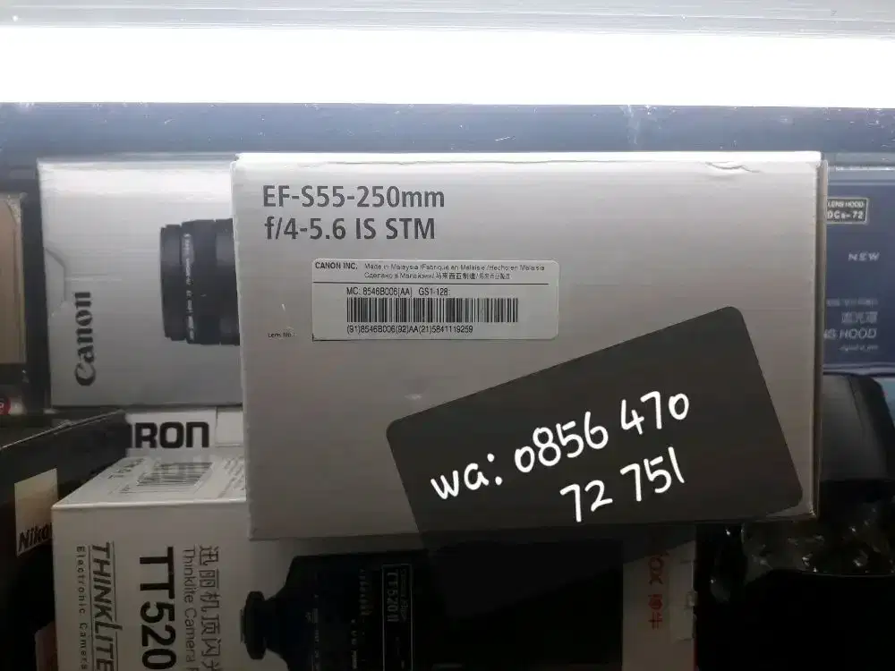 Lensa Kamera Canon EF-S 55 - 250mm F/4-5.6 STM