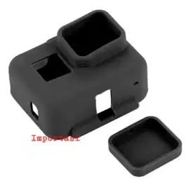 Silicone frame case + Lens Cap for gopro hero 5, 6 & 7 vlogging.