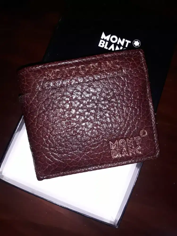 Dompet original leather MONT BLANC.