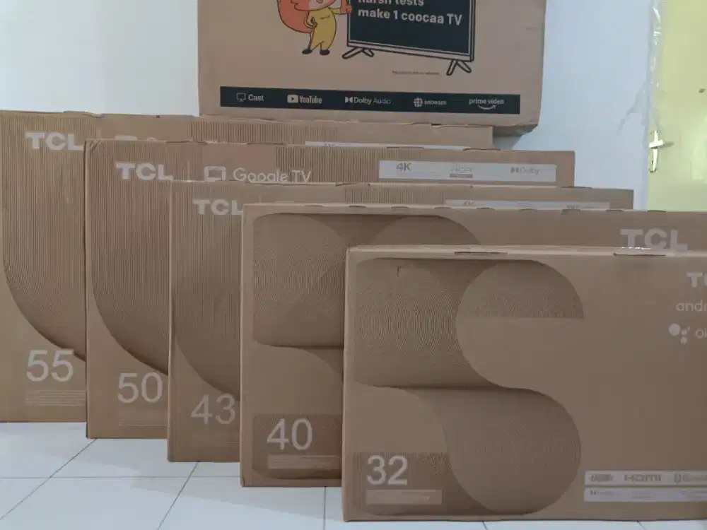 SmartTV Android TCL 32 inch Bezeles Digital Netflix Remote Voice