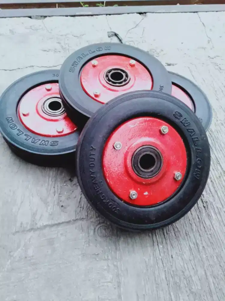 (Rumah Teknik Jogja) roda troli 6 ,8inch