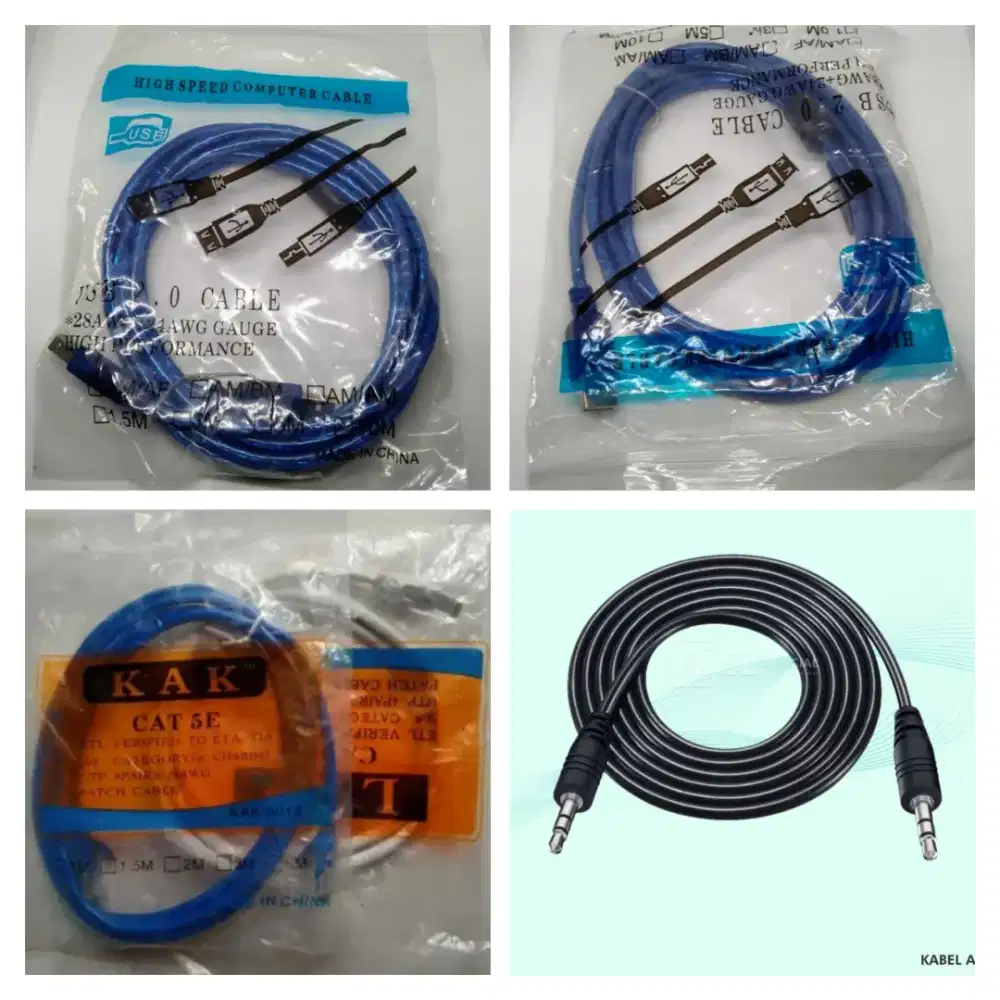 Kabel usb printer ,kabel extension USB, kabel LAN