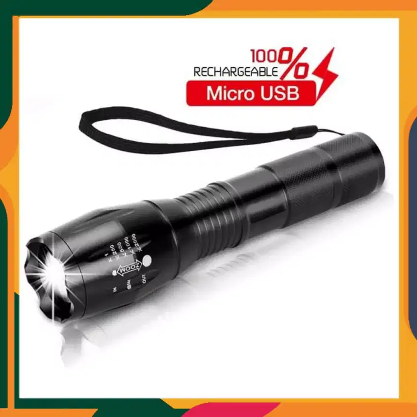 senter impor sangat terang xml t6 type b (bisa cas langsung)