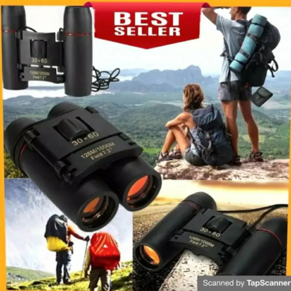Teropong binocular 30x60 high quality jarak pandang 1km Olahraga