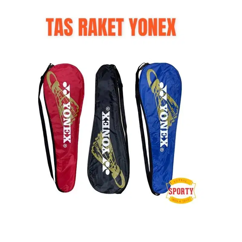 Tas raket badminton bahan deneir bisa diisi 2 raket