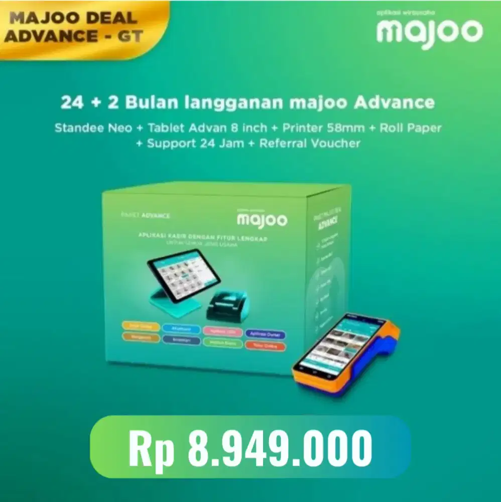 PAKET ADVANCE aplikasi kasir online wirausaha