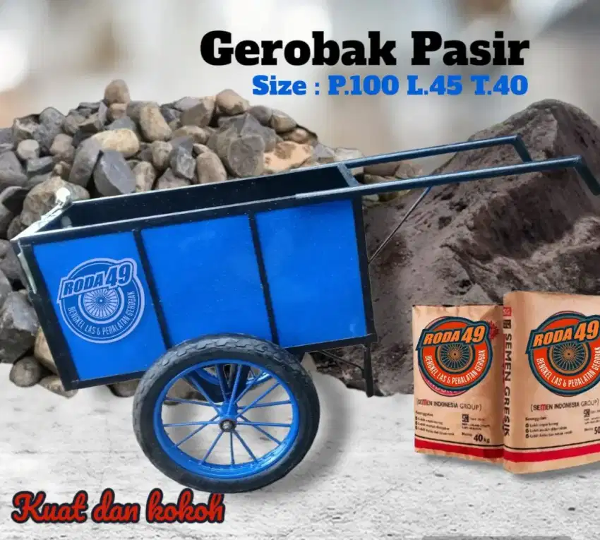 Gerobak Pasir Serbaguna roda dua