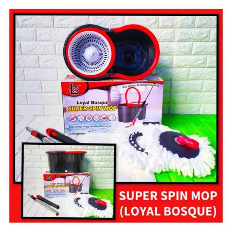 Alat pel praktis serbaguna SUPER SPIN MOP