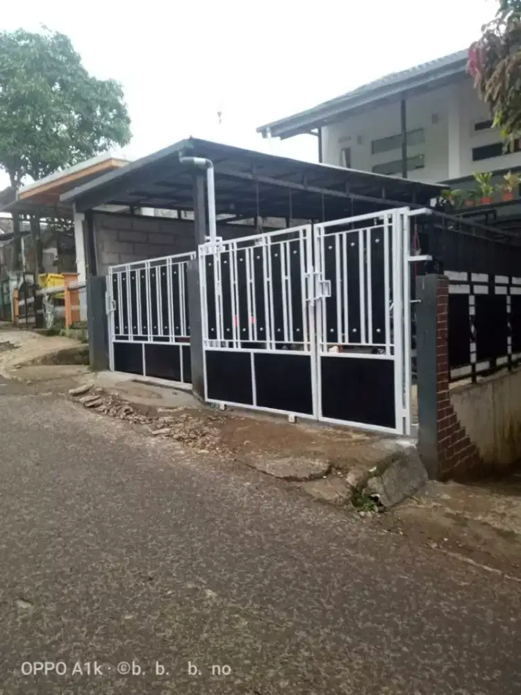 Pemasangan pagar minimalis besi hollo plat besi #93