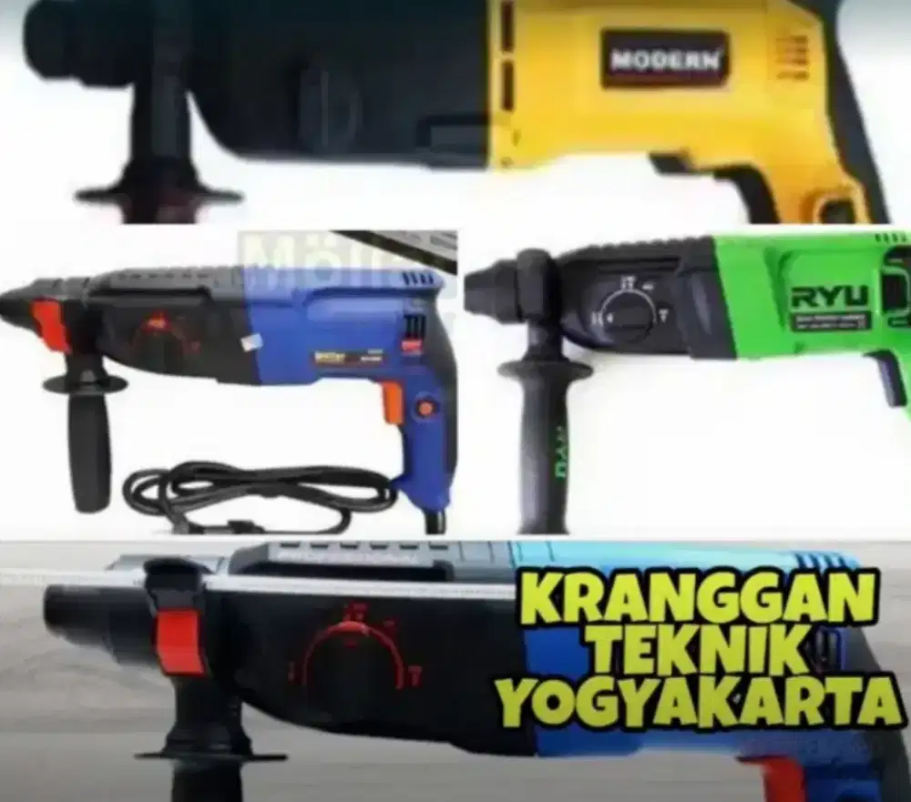(KRANGGAN TEKNIK)bor sds rotary demolition hammer merk Ryu Mollar