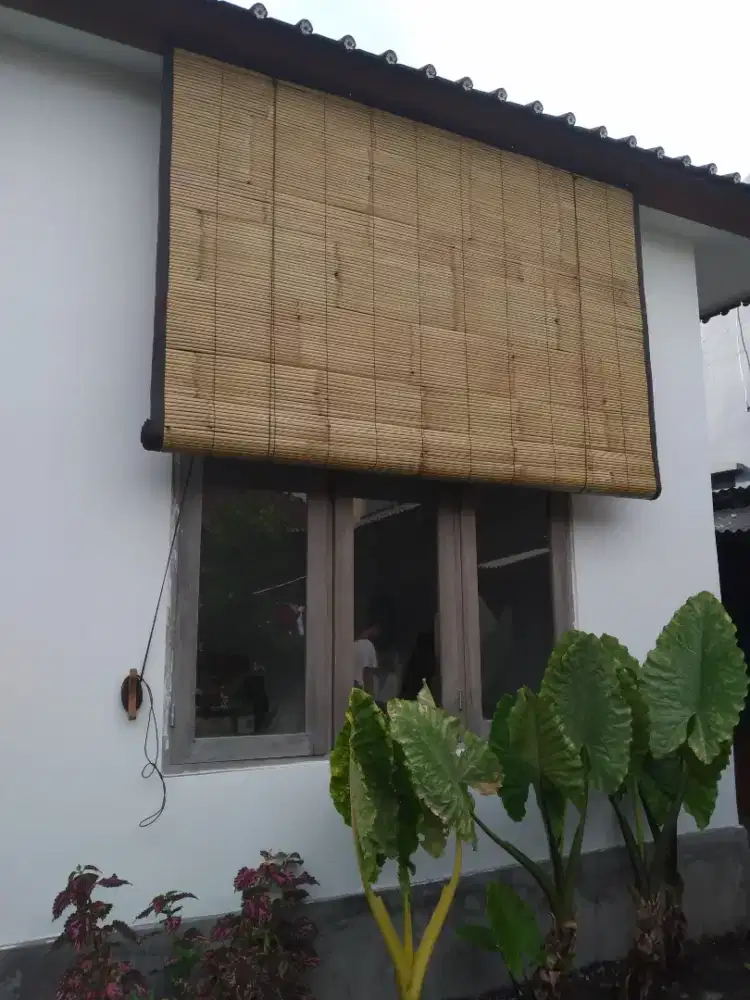 Krey bambu tebal natural