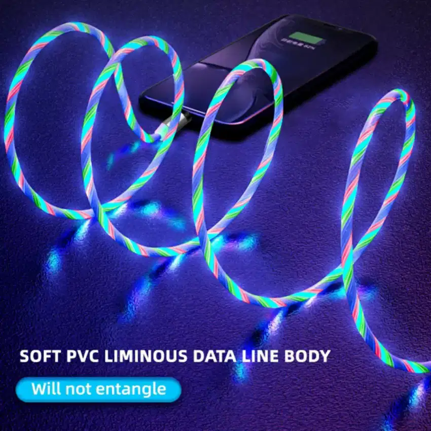 Multicolour Led Charger Magnetic Type-C Fast Charging