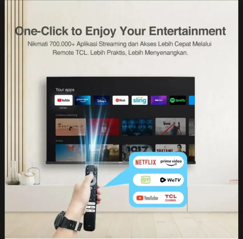 Smart TV Android 11 TCL 32 Bezeles Digital Netflix Grs 3th NEW