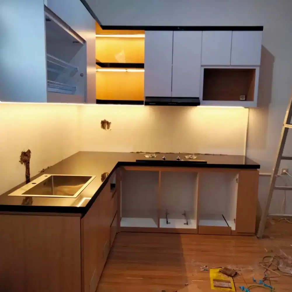 Ggranit Nero Xanxy Untuk Top Table Kitchen Set