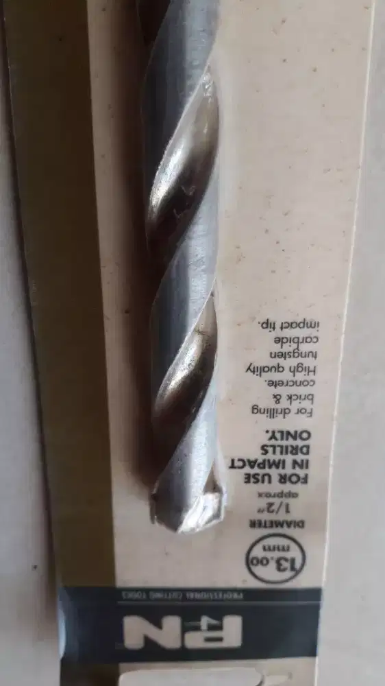 Mata Bor Tembok Beton 33 cm, diameter 13 mm, Kualitas Super Heavy Duty