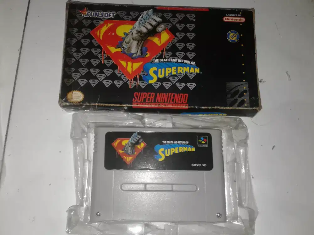 Kaset snes nintendo superman snes nego cod rungkut gpl