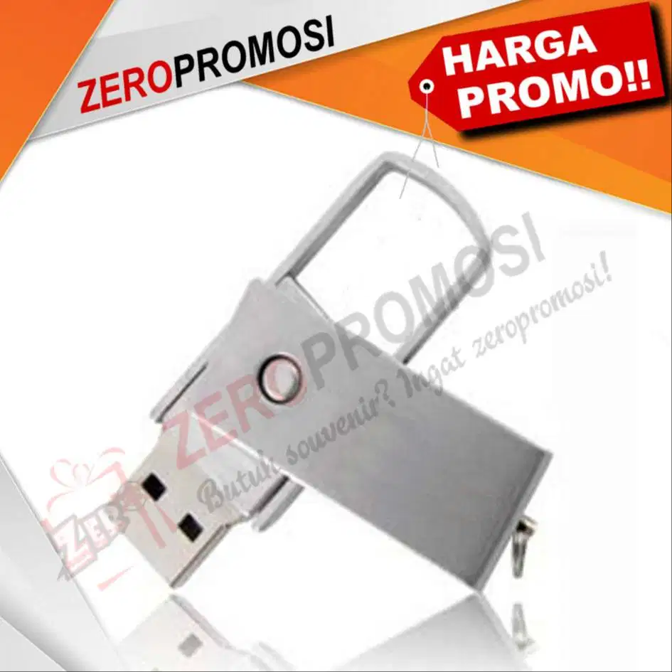 Souvenir Flashdisk Metal Swivel FDMT03 Custom Promosi