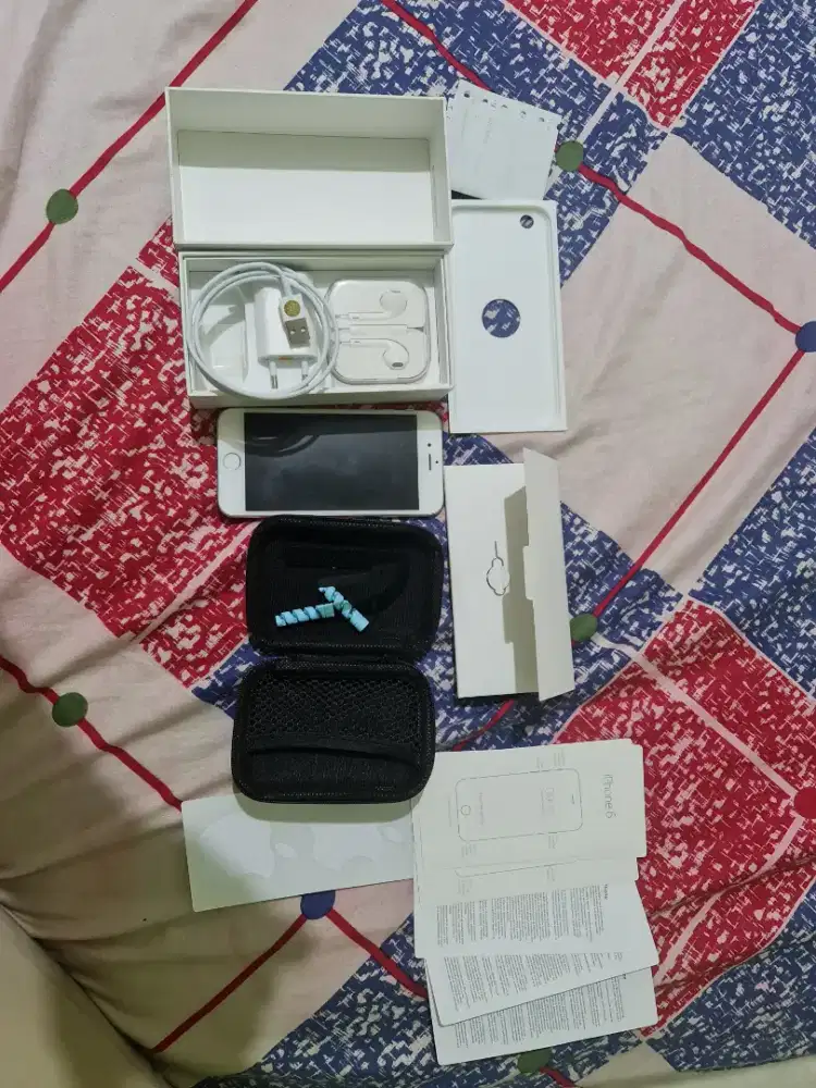 Iphone 6 Silver 64 GB Full Set