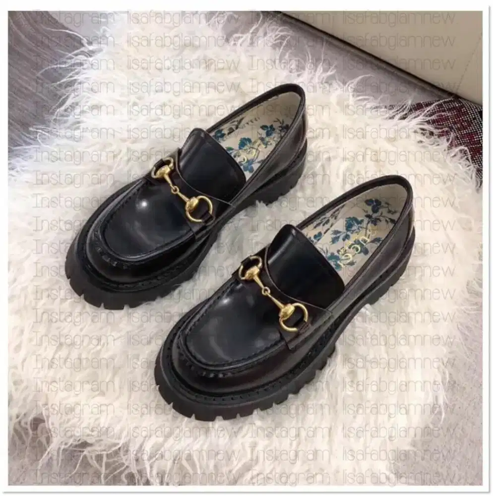 Gucci Sepatu wanita gucci horsbit miror