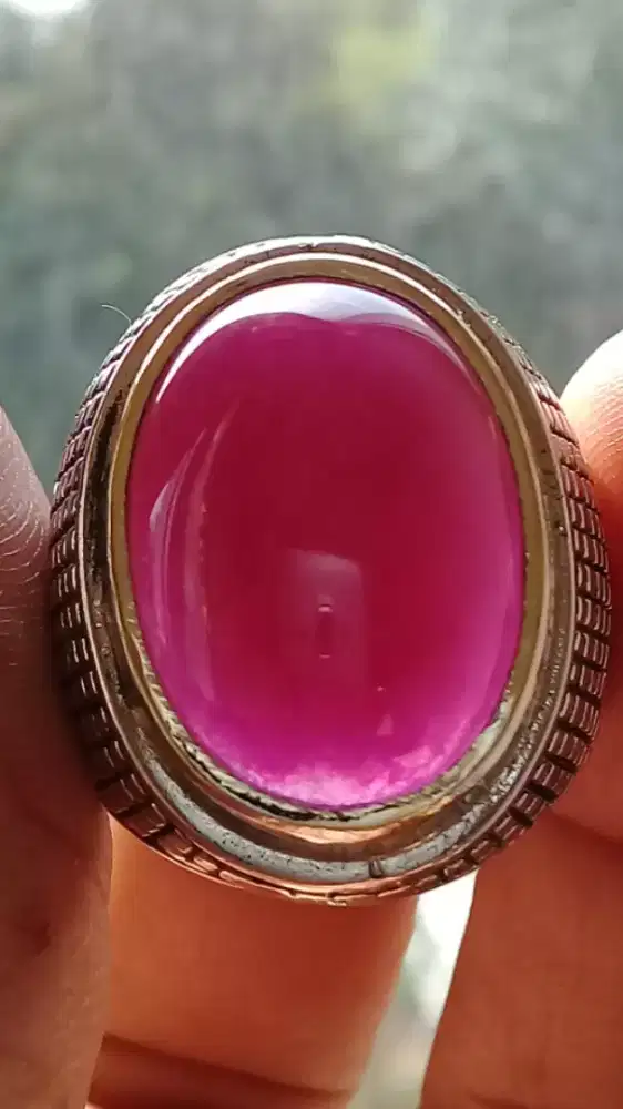 Jual Batu Cincin Natural Red Pinkish Ruby Cantik sekali Bagus