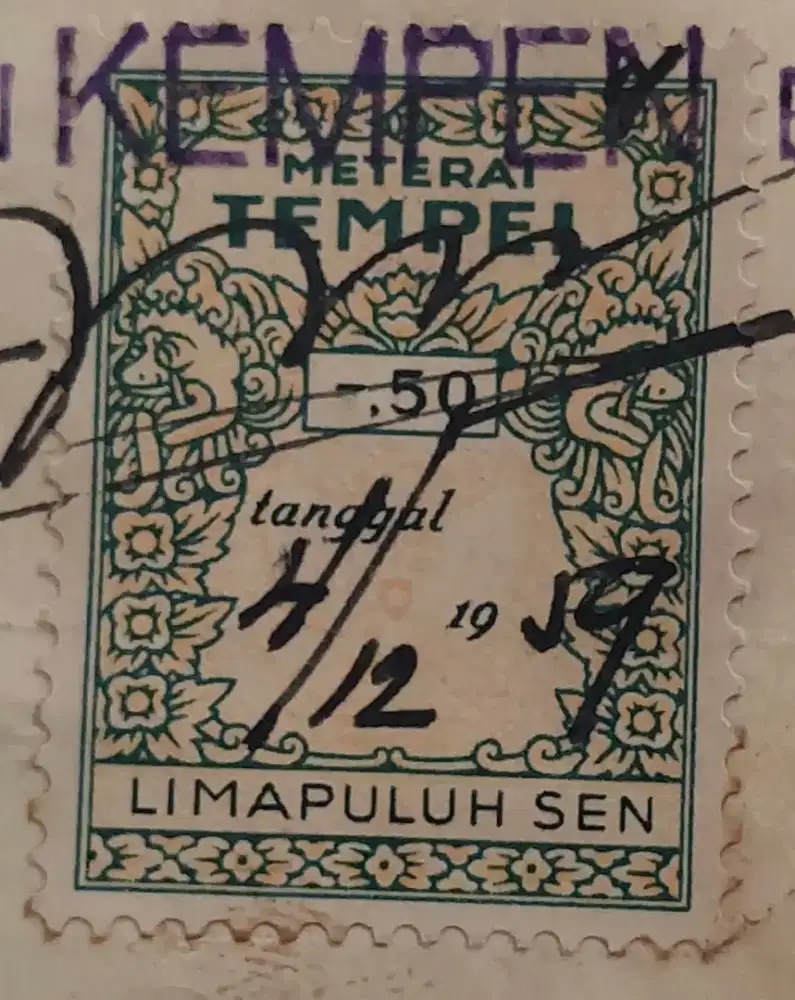 Materai tempel 50 sen