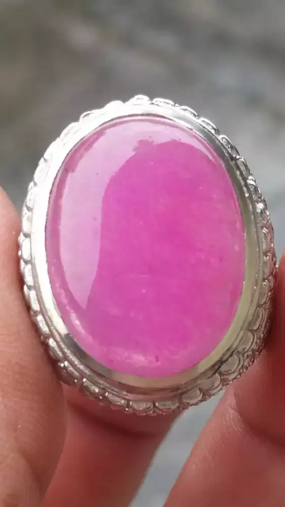 Jual Batu Cincin Natural Red Pinkish Ruby Burma Bagus sekali