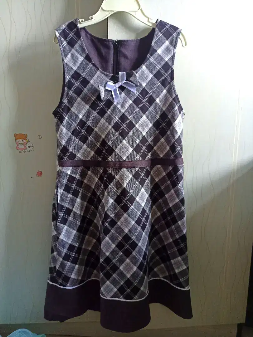 Dress anak import original second elegant sz 5-8thn