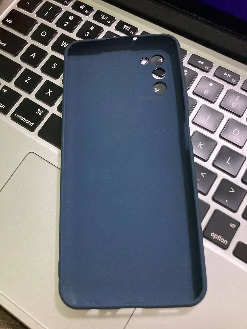 BU - Jual Softcase - Samsung A03s - Biru Army - Tipis