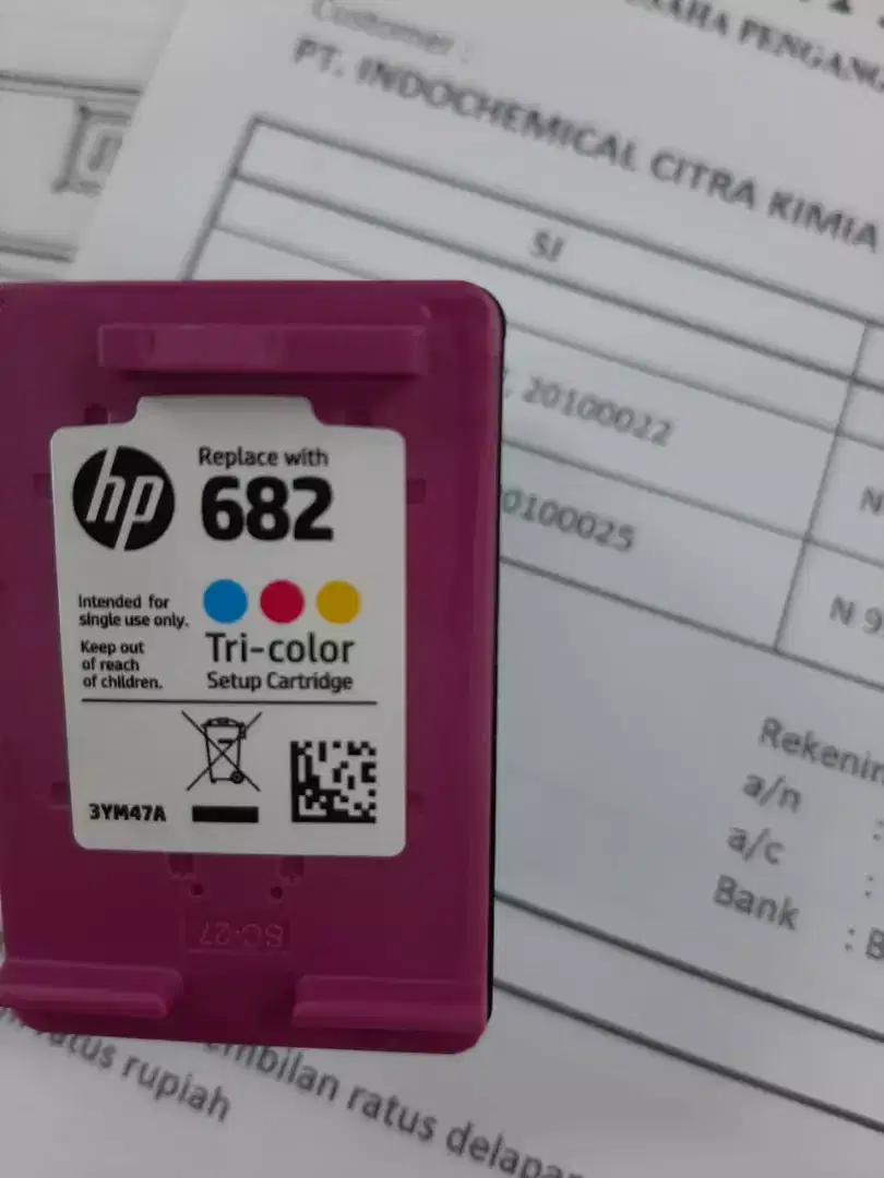 Di cari cartridge bekas tipe 682 yang belum di refil