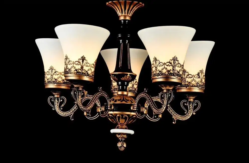 Lampu gantung hias masjid model klasik