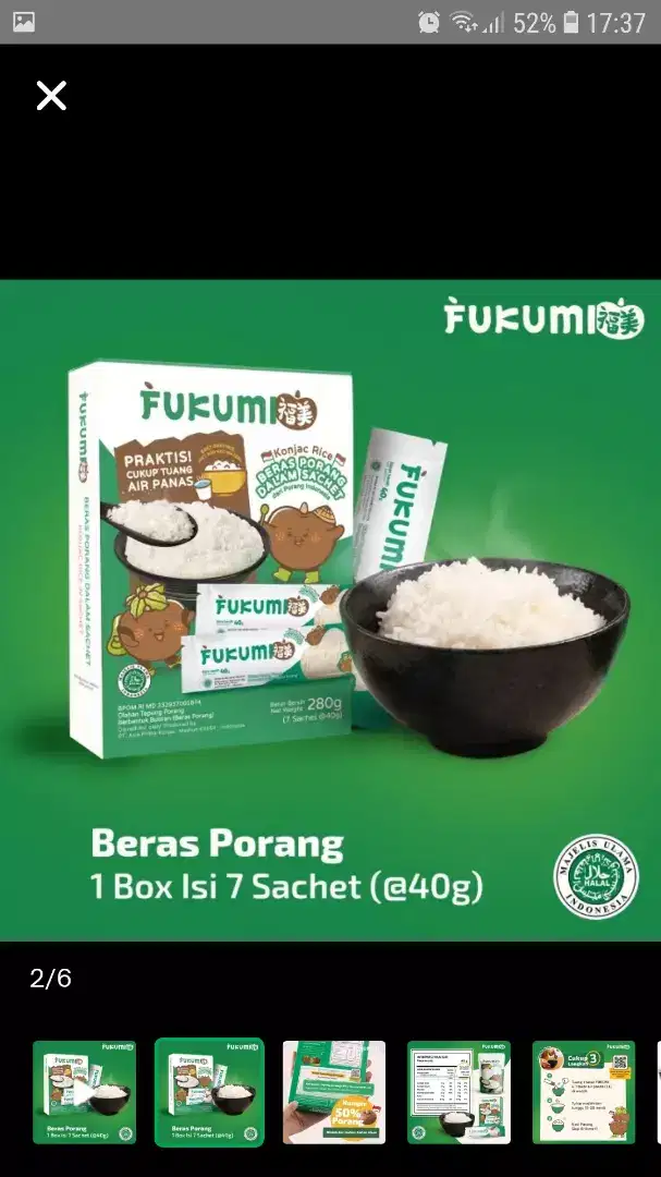 Fukumi beras Porang