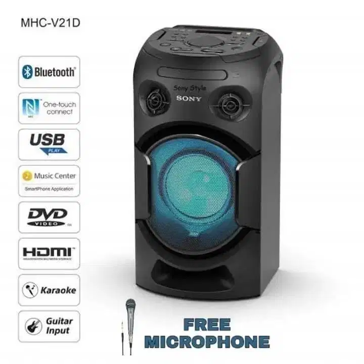 Speaker Sony MHC-V21D High Audio Hifi Bluetooth System