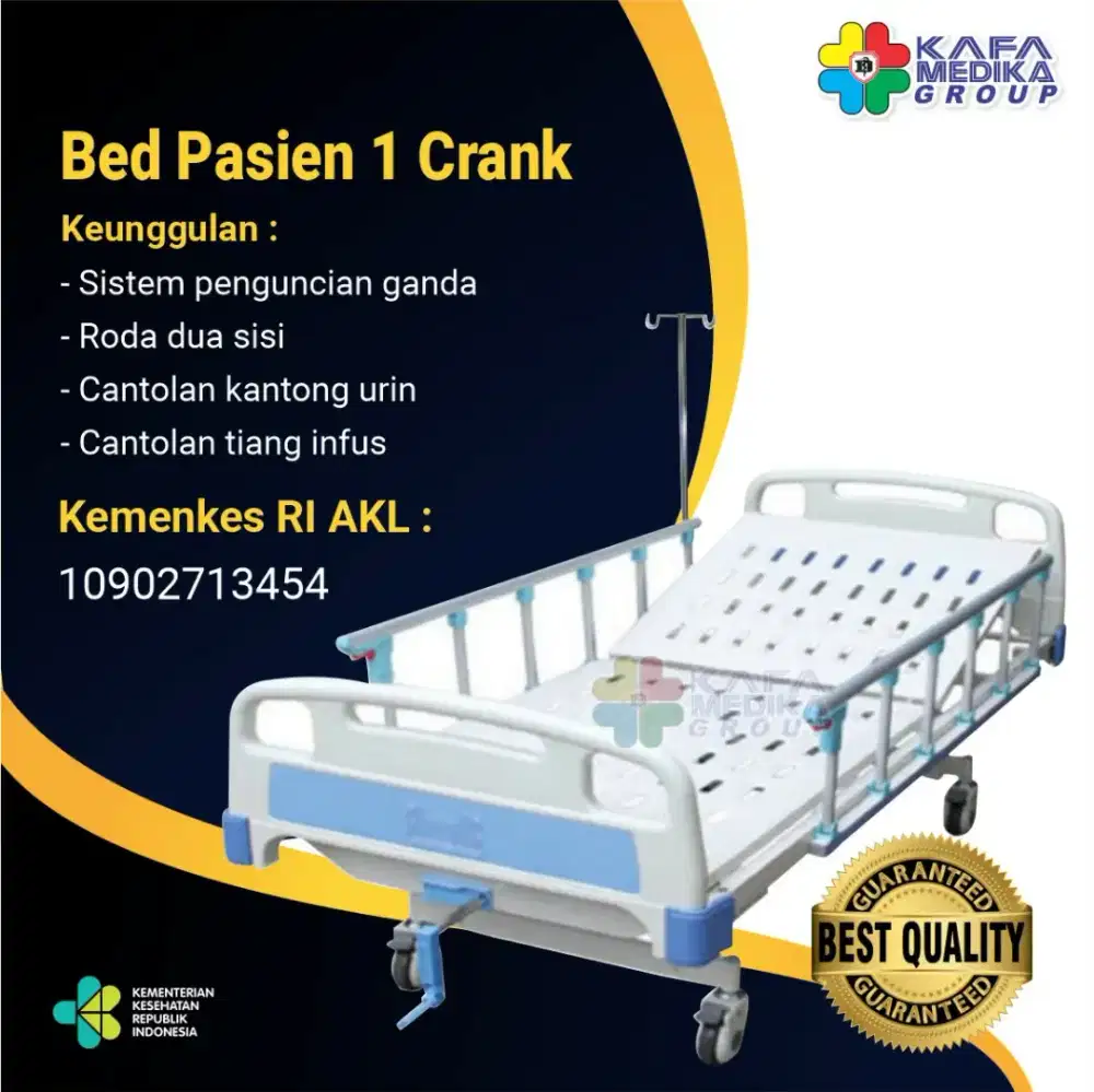 Bed pasien kasur pasien tempat tidur pasien nyaman digunakan