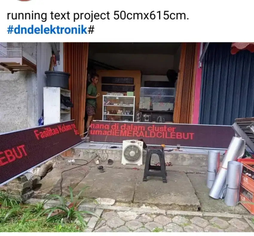 Running text jumbo