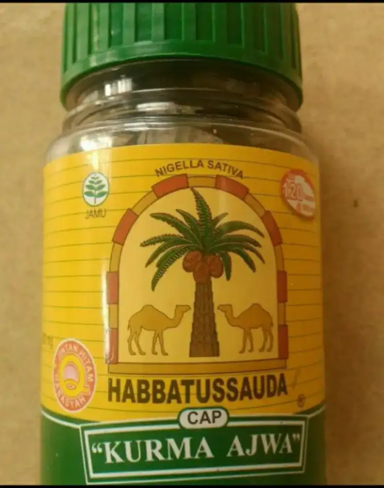 Habbatussauda cap kurma ajwa isi 120 kapsul & 210 kapsul