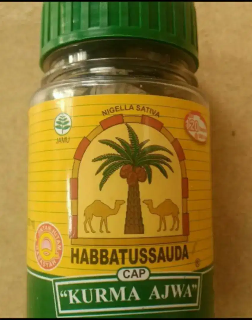 Habbatussauda cap kurma ajwa isi 120 kapsul & 210 kapsul