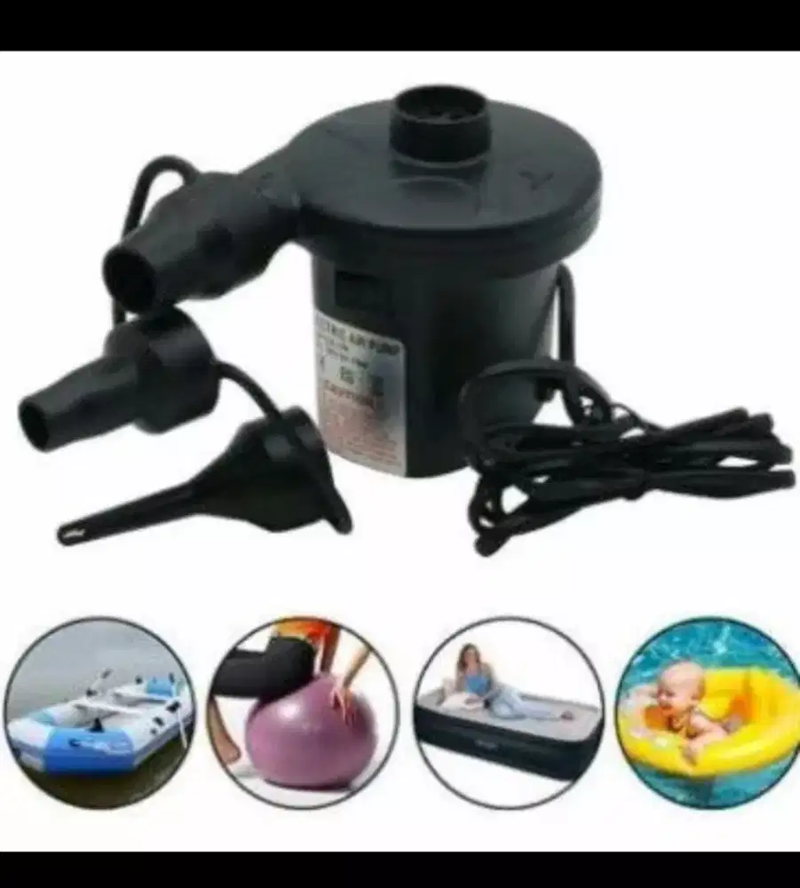 Pompa Angin Listrik Elektrik Stermay HT-196 Ban Kasur Angin Pelampung