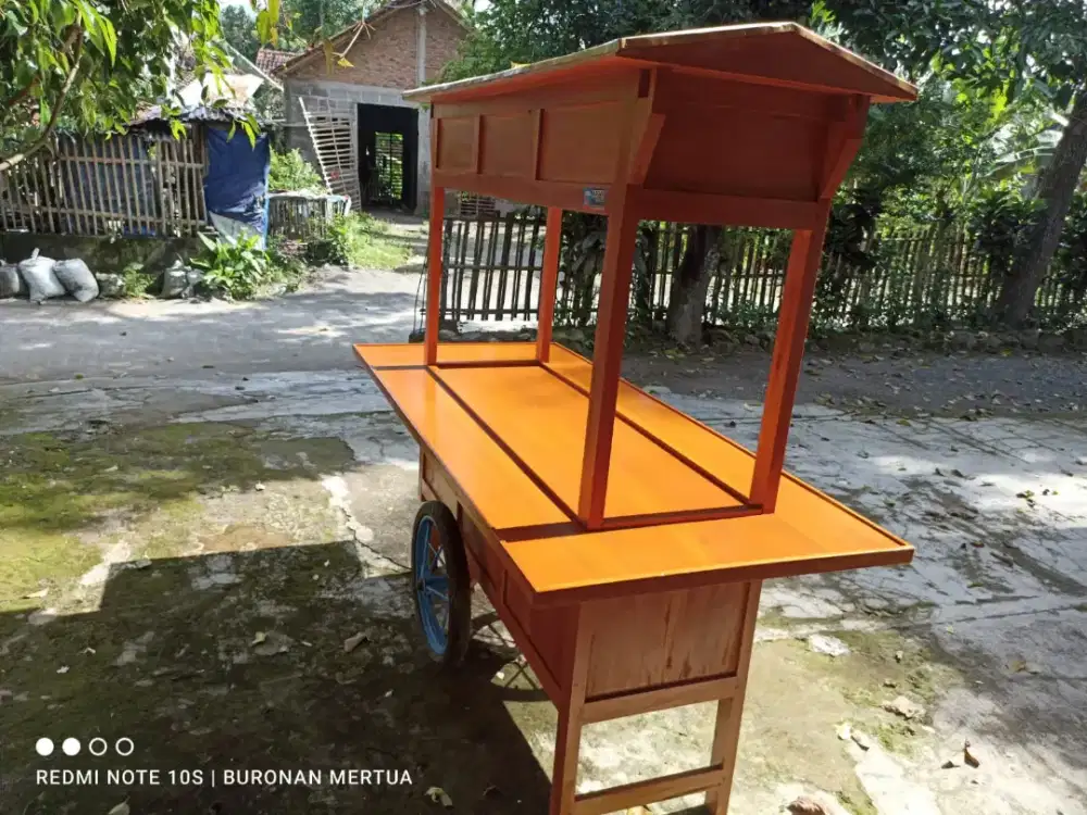 Sedia Rombong dan Gerobak Angkringan Bakso Mie Ayam PeceL Bubur Sate