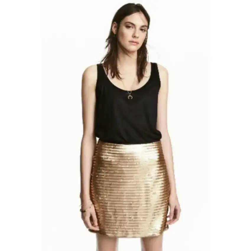 Rok Bawahan H&M Pesta Gold XL