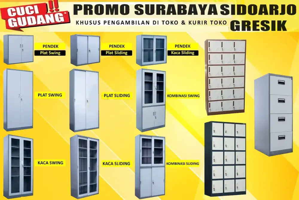 Lemari Arsip dokumen kantor Loker Locker Besi Filing cabinet L33