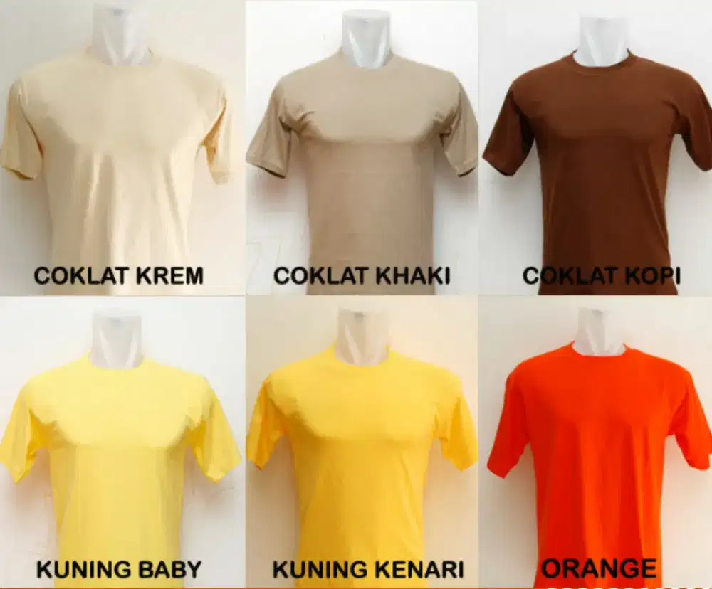 grosir kaos polos cotton combed 30 S