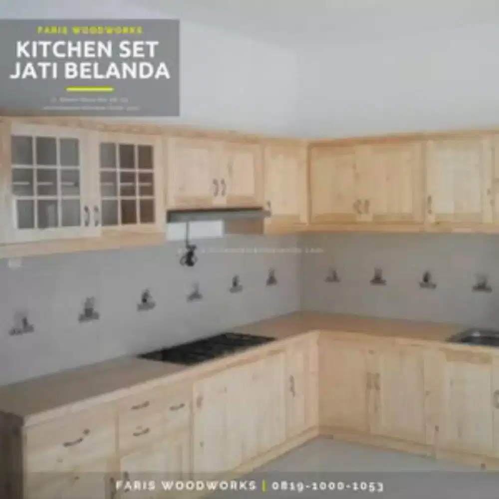 Kitchen set full jati belanda