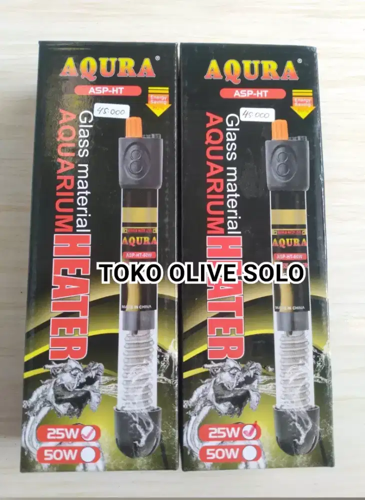Heater Aquarium AQURA 25W Pemanas Air Aquarium (Tidak Bisa Cod)