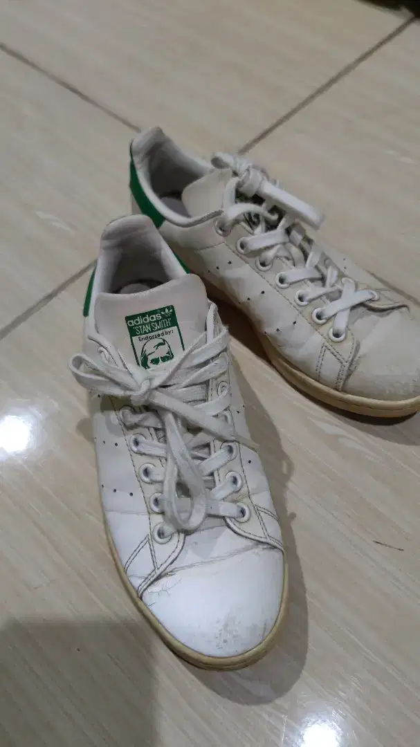 Sepatu kulit Adidas stand Smith original 6.5 38 23.5cm