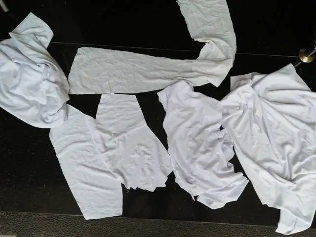 Kain Majun Lembaran Putih Katun