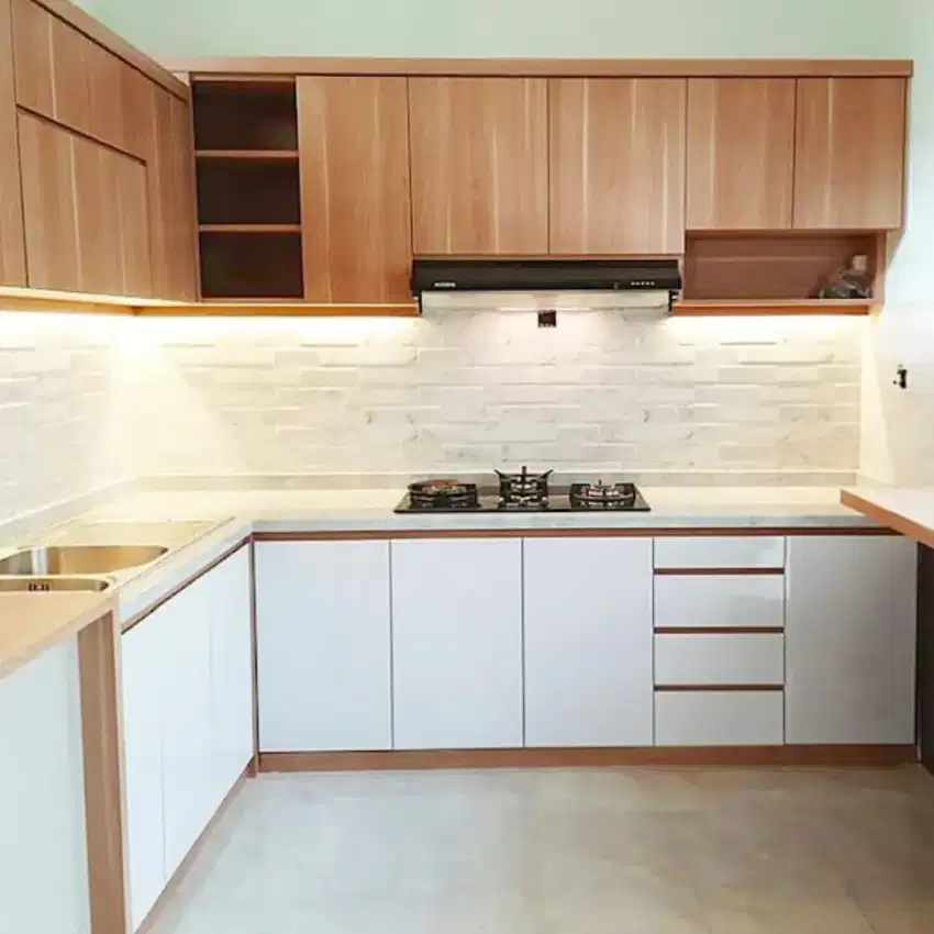 Kitchen set, wardrobe, meja rias, partisi, lemari pakaian, cabinet tv